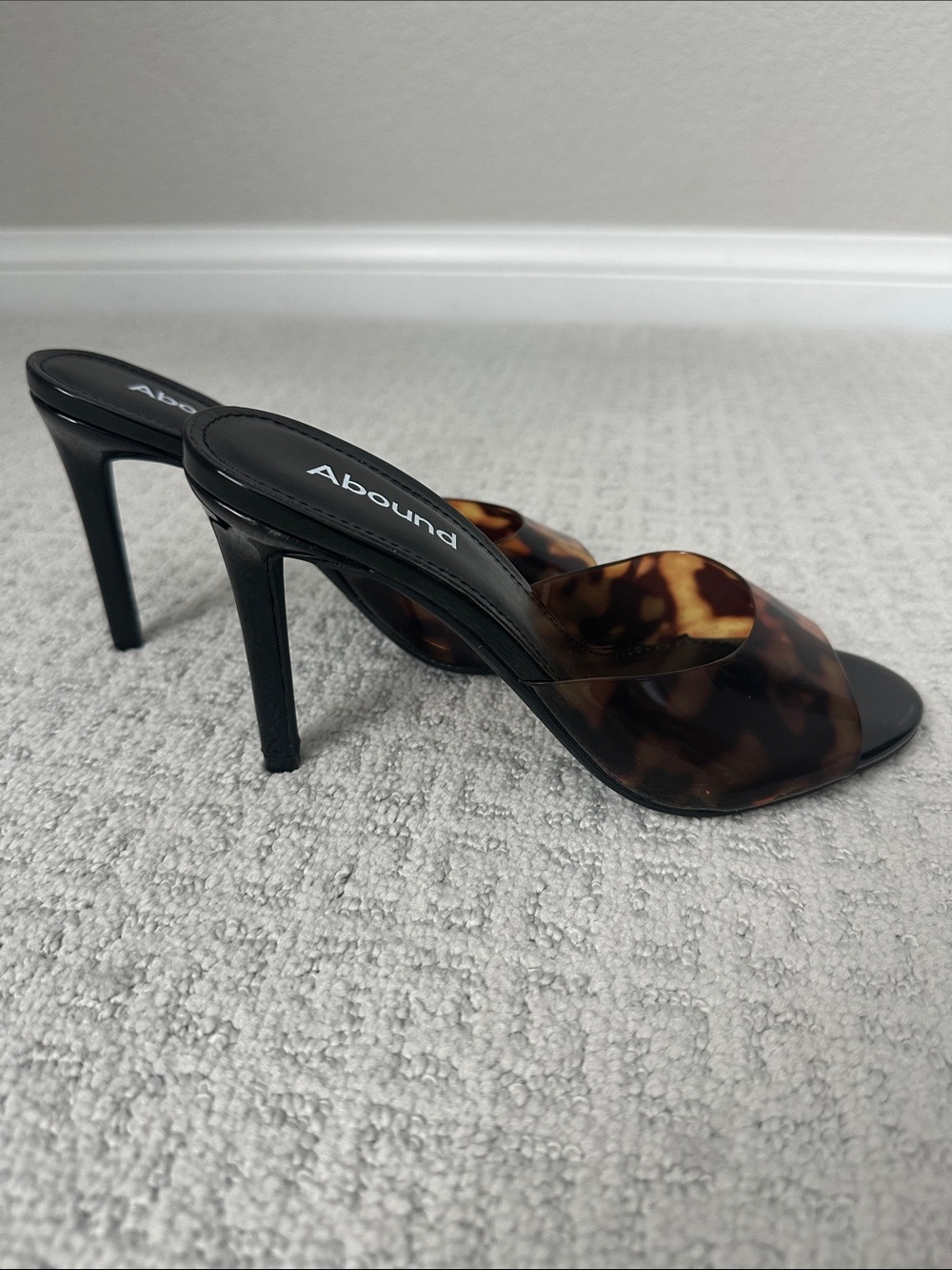 Abound Black Footbed Tortoiseshell Slide Mules